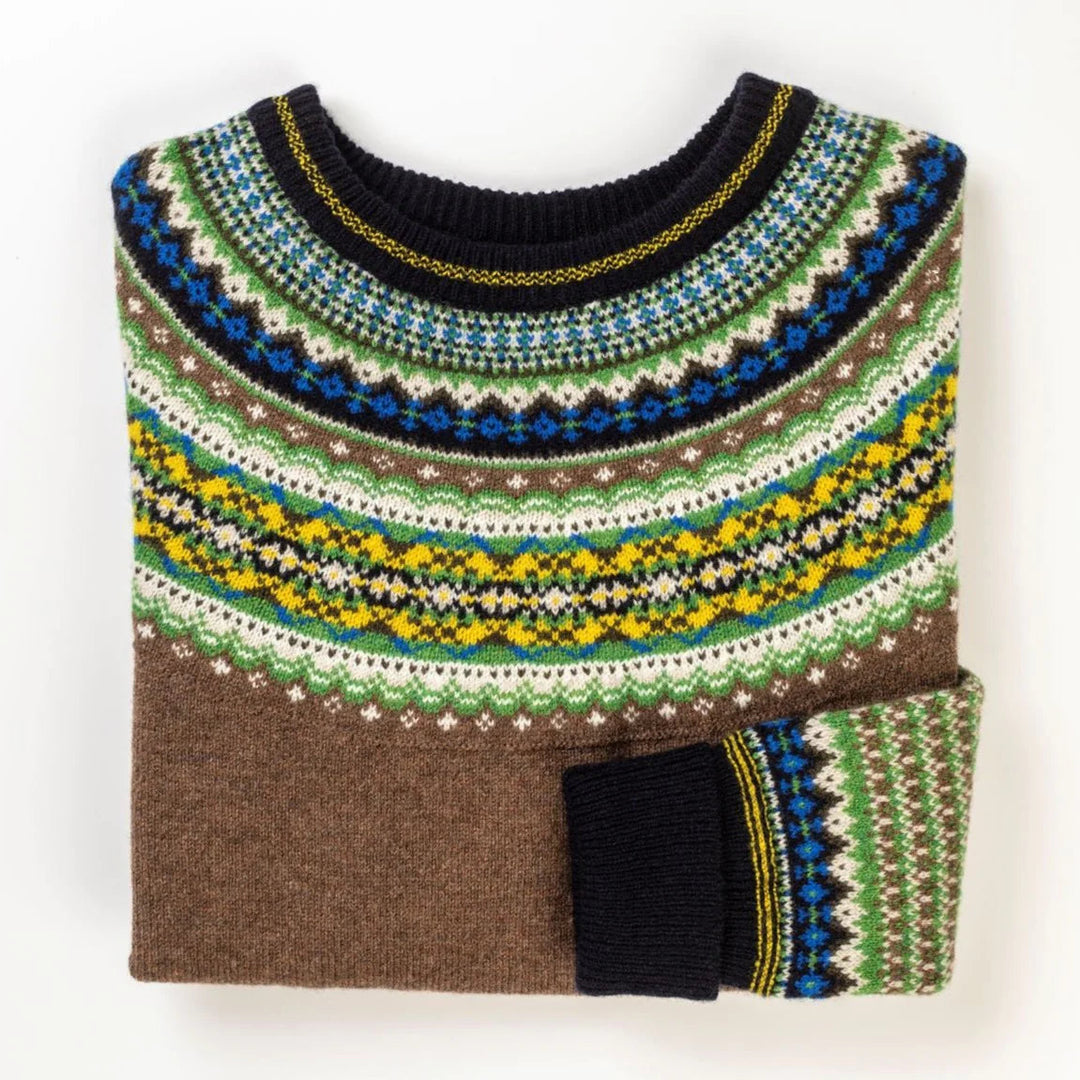 Eribé Pullover Pullover aus reiner Wolle - Alpine Harris Brown bei Nauli and Stories
