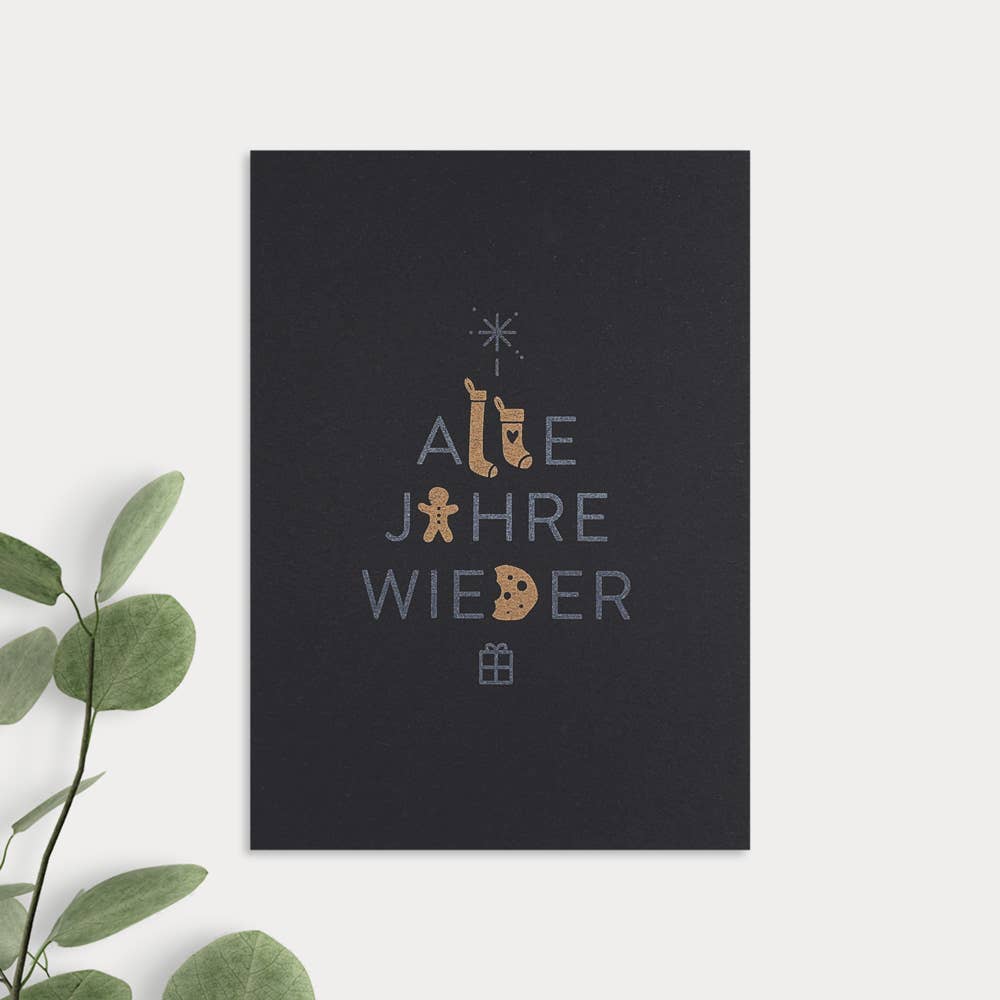 Togethery Weihnachten MAGIC WORDS: Alle Jahre wieder / Black Edition bei Nauli and Stories