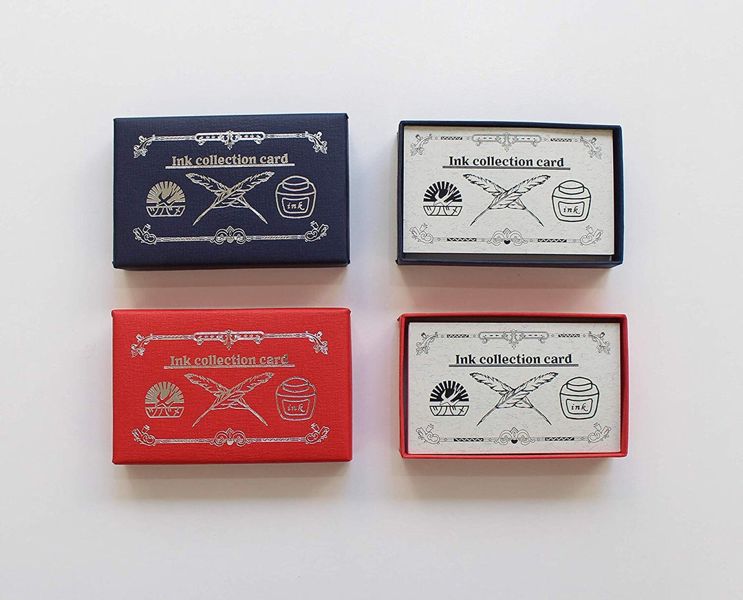 Furukawa Shiko Briefpapier Ink swatch card - schwarze Schachtel bei Nauli and Stories