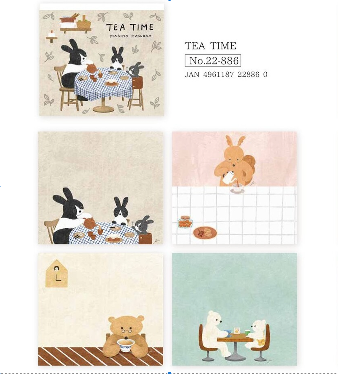Furukawa Shiko Briefpapier Notizblock - Tea Time bei Nauli and Stories