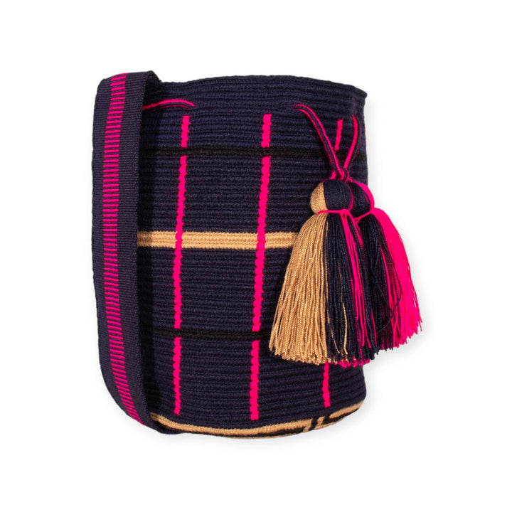 Guajii Cross Body Bag Stripe crossbody bag L | Navy bei Nauli and Stories
