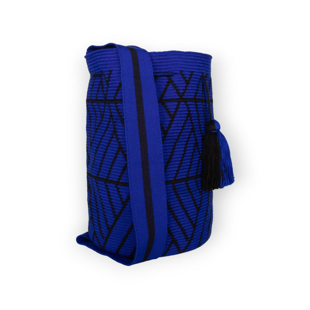 Guajii Handtasche Geometric backpack | Royal blue königsblau bei Nauli and Stories