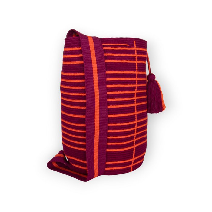 Backpack Red wine Wayuu fashion