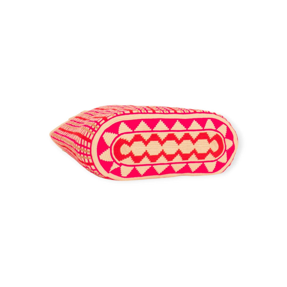 Guajii Einkaufstasche Check oval tote | Ruby red bei Nauli and Stories