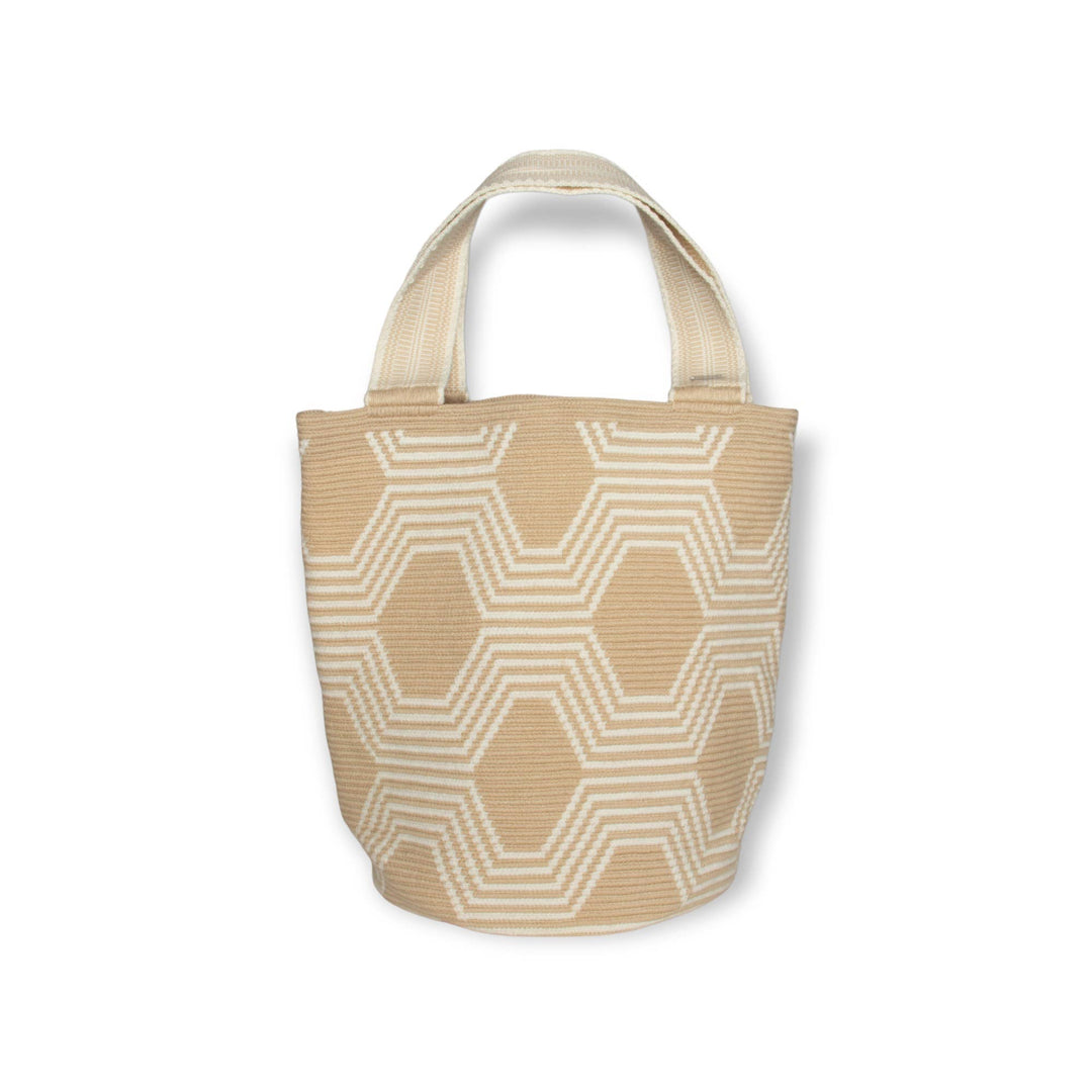 Guajii Tote Bag Geometric tote bag | Oat bei Nauli and Stories