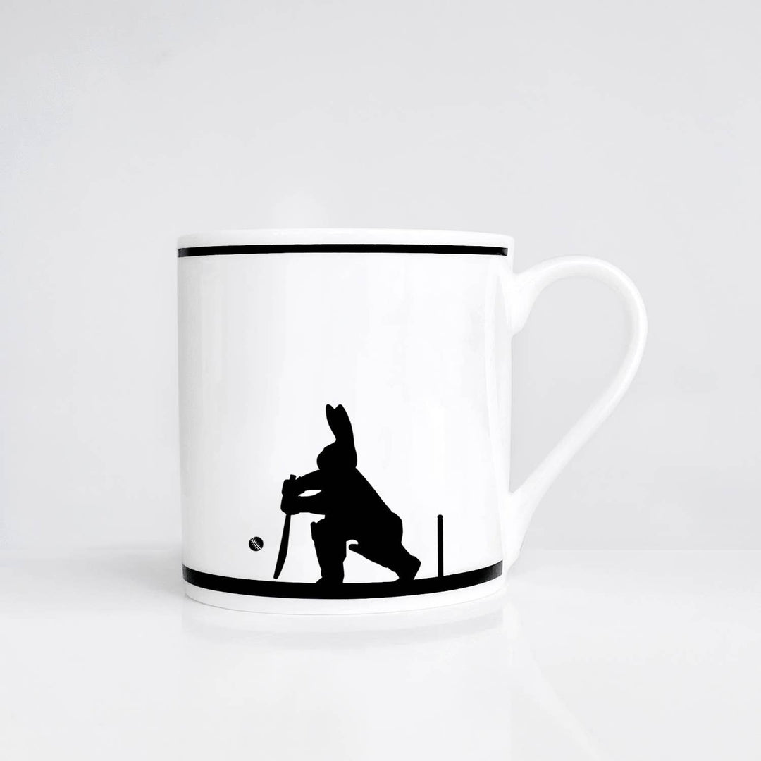 HAM by Jo Ham Tassen & Becher Hasentasse Cricket spielender Hase - Cricket Rabbit Mug bei Nauli and Stories