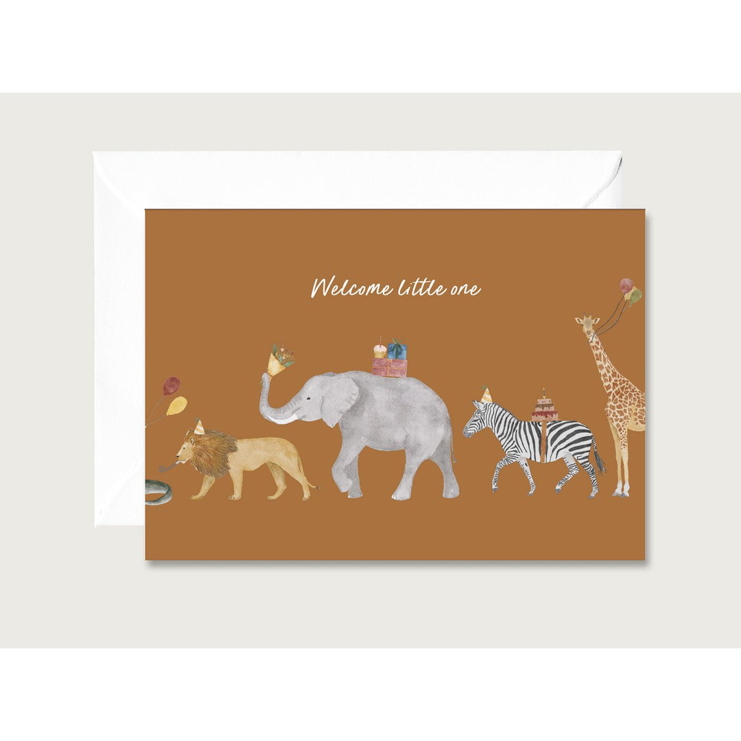 Herz & Papier Geburt Grußkarte zur Geburt - Safari bei Nauli and Stories