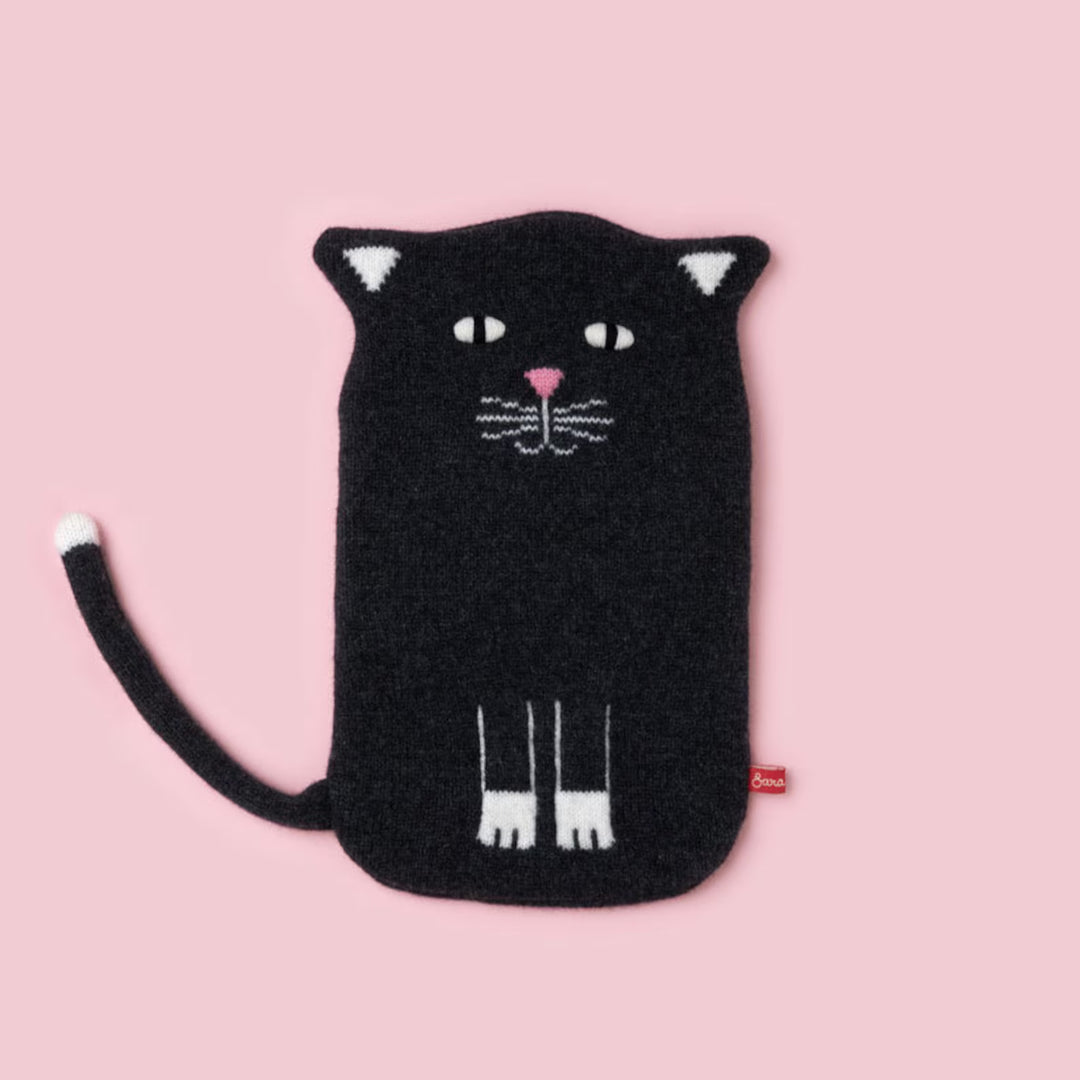 Wärmflasche schwarze Katze