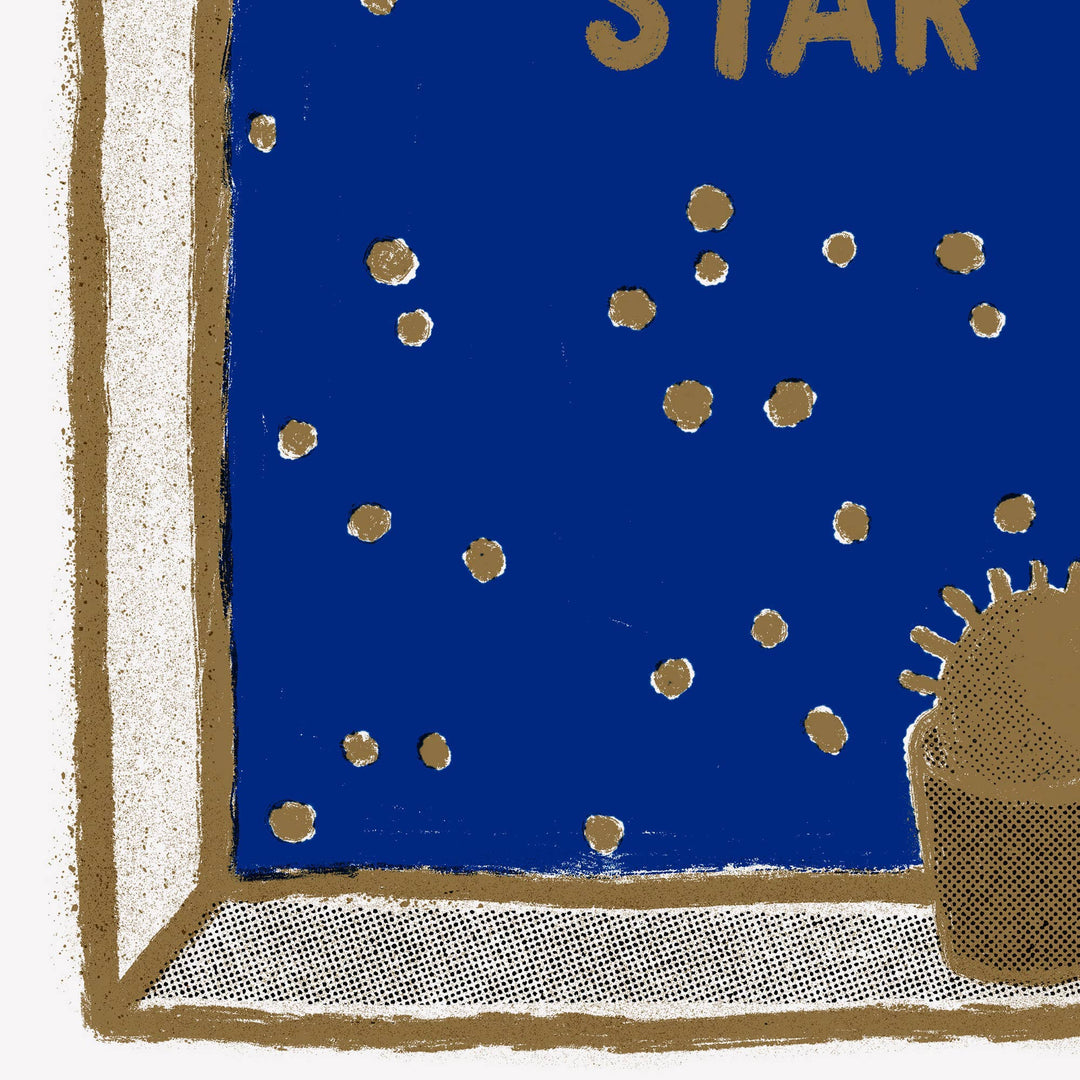 Just Cool Design Kunstdruck Be a Star | Sternenhimmel | Kunstdruck DIN A5 bei Nauli and Stories