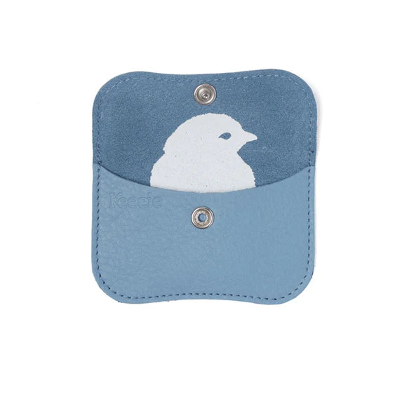 Keecie Geldbeutel aus Leder Mini Me Wallet blau painters blue bei Nauli and Stories