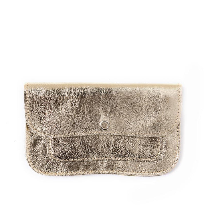 Keecie Geldbeutel aus Leder Cat Chase Wallet - Medium - gold - Ledergeldbörse mit Siebdruck Katzen bei Nauli and Stories