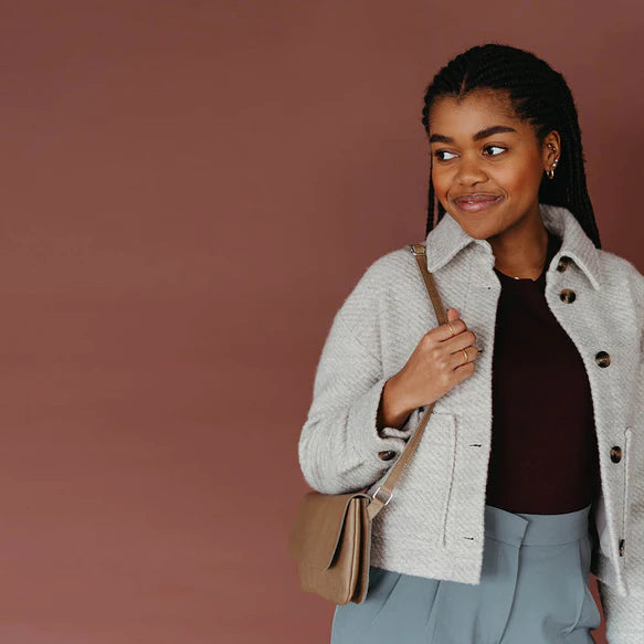 Keecie Handtasche Handtasche - Crossbodybag - aus Leder - Double Up - moss bei Nauli and Stories