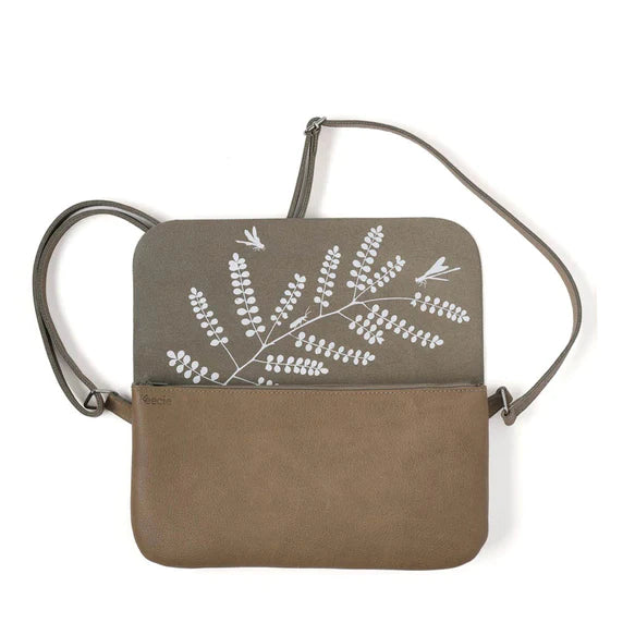 Keecie Handtasche Handtasche - Crossbodybag - aus Leder - Double Up - moss bei Nauli and Stories
