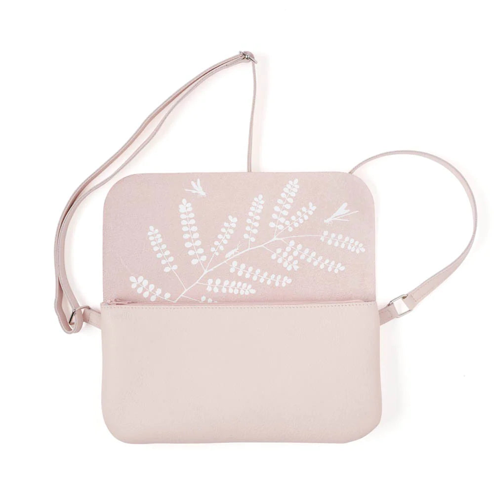 Keecie Handtasche Handtasche - Crossbodybag - aus Leder - Double Up - powder pink bei Nauli and Stories