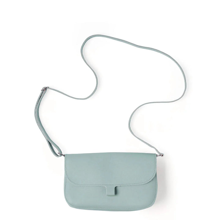 Keecie Handtasche Lederhandtasche Wild Swan - dusty green hellblau bei Nauli and Stories