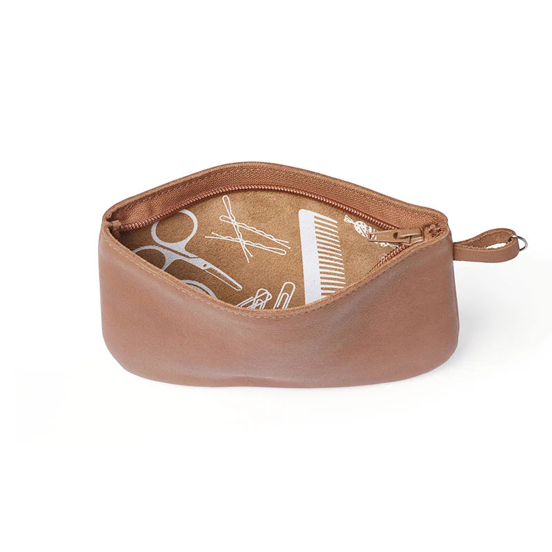 Keecie Kosmetikbeutel Pouch Dream On - Ledermäppchen cognac bei Nauli and Stories