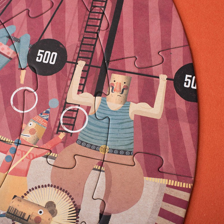 Londji Puzzle Circus - rundes Puzzle mit 36 Teilen bei Nauli and Stories