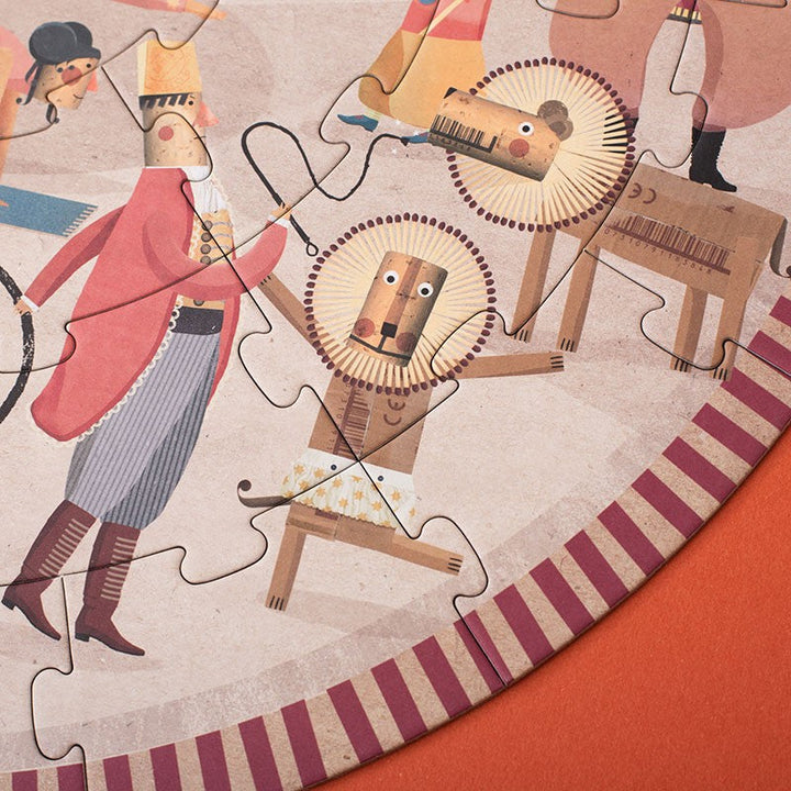 Londji Puzzle Circus - rundes Puzzle mit 36 Teilen bei Nauli and Stories