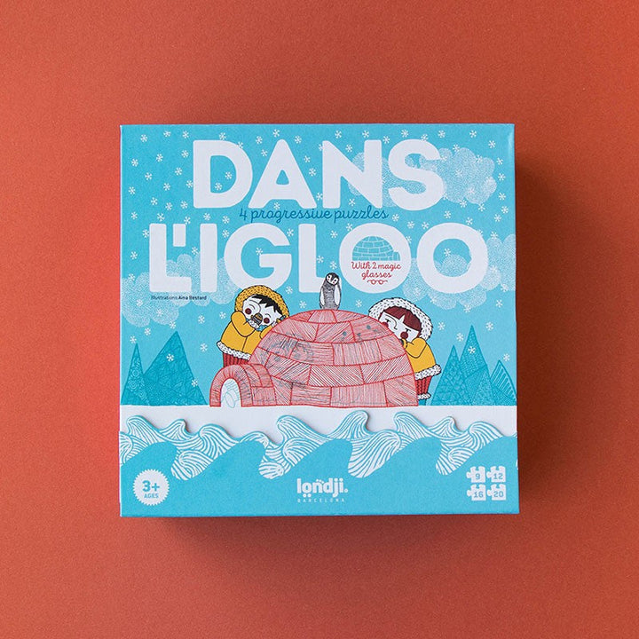 Londji Puzzle ab 3 Jahre DANS L IGLOO - Puzzle mit bunten Brillen um mehr zu entdecken