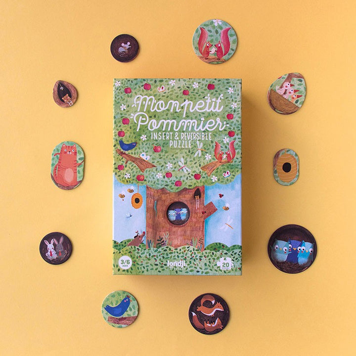 Londji Puzzle Mon Petit Pommiere - beidseitiges Puzzle ab 3 bei Nauli and Stories
