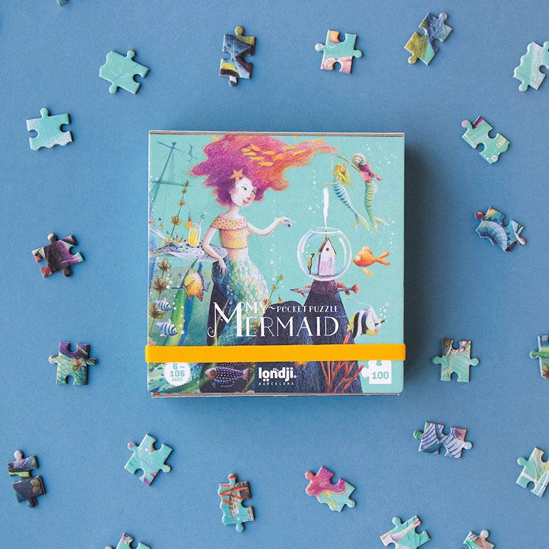 Londji Puzzle Pocket My Mermaid - Puzzle mit 100 Teilen bei Nauli and Stories