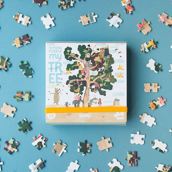 Londji Puzzle ab 6 Jahre Puzzle Pocket my Tree - 100 Teile Puzzle