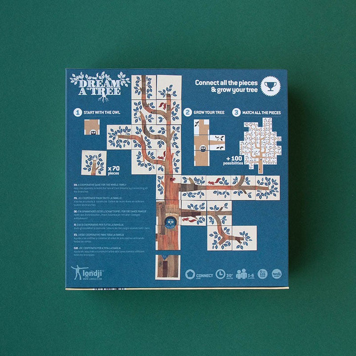 Londji Spiel Dream a Tree - Legespiel für Alleinspieler oder Teams bei Nauli and Stories