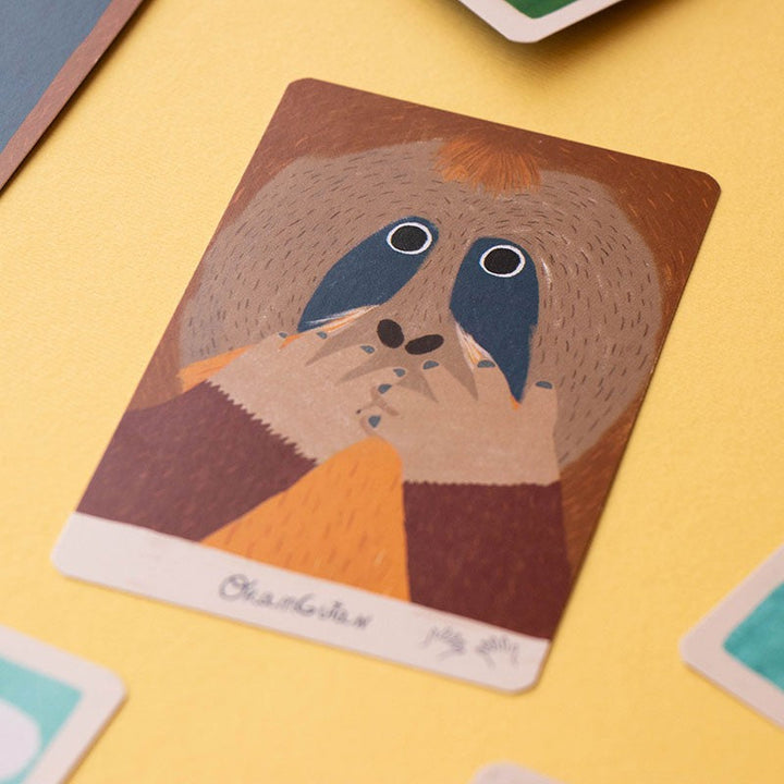 Londji Spiel Orangutan - ein Sound- Geste- Gedächtnisspiel bei Nauli and Stories