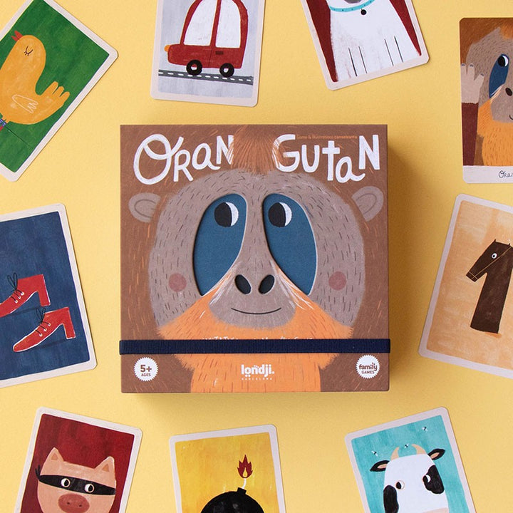 Londji Spiel Orangutan - ein Sound- Geste- Gedächtnisspiel bei Nauli and Stories