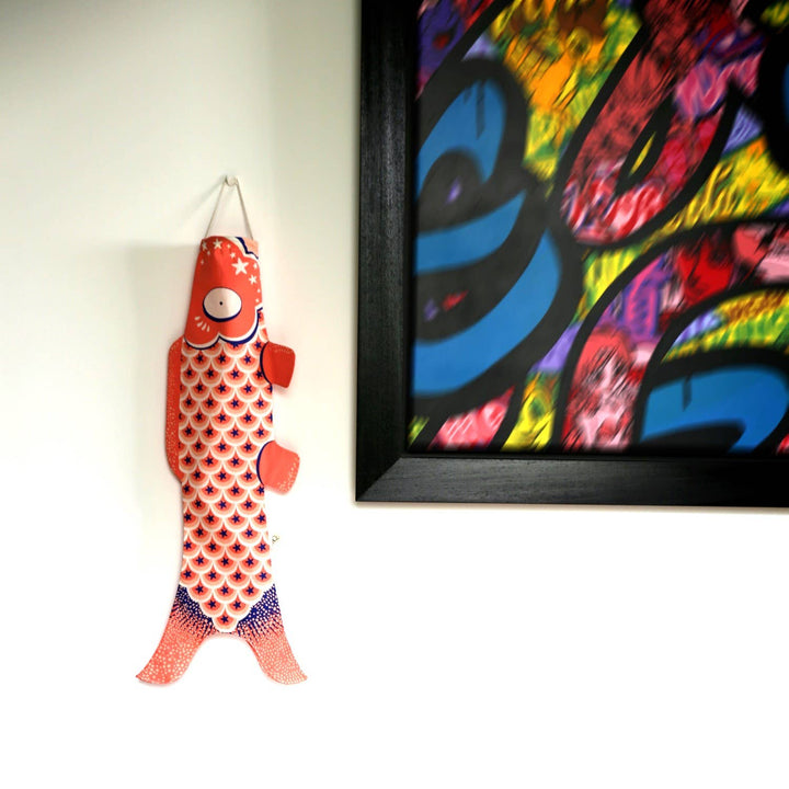 MADAME MO Koinoboi | Windsack Girly Pink Koinobori (S) - japanische Fisch Windsocke bei Nauli and Stories