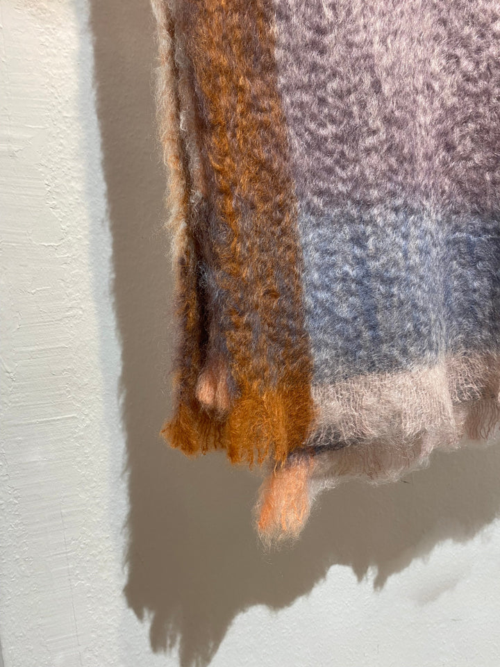 Mantas Ezcaray Sofadecke Mohair Decke ROZCO 130 x 200cm in Erd- und Eisfarben bei Nauli and Stories