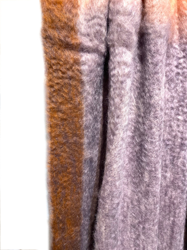 Mantas Ezcaray Sofadecke Mohair Decke ROZCO 130 x 200cm in Erd- und Eisfarben bei Nauli and Stories