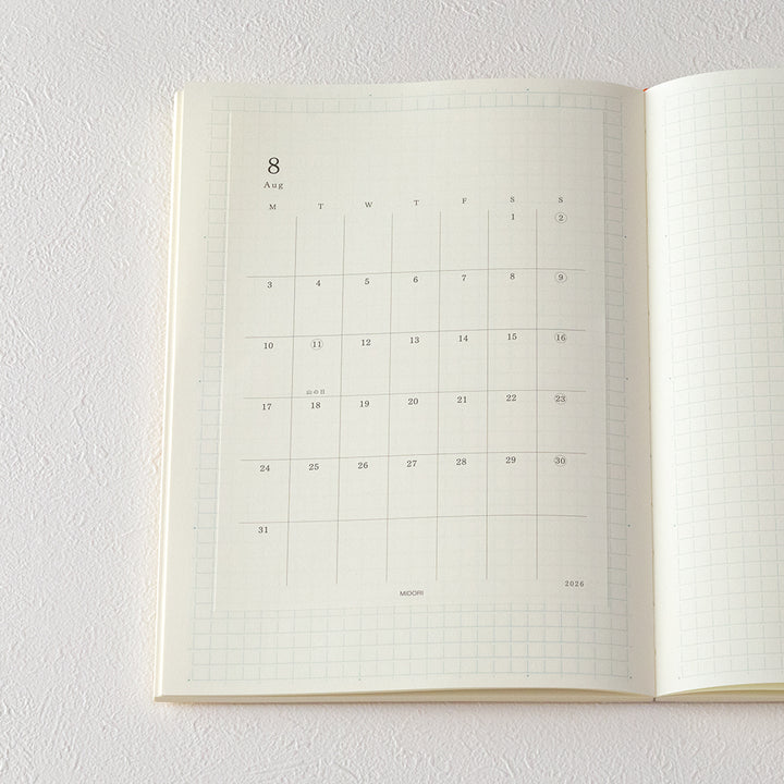 Midori 2026 MD DIary Sticker M bei Nauli and Stories