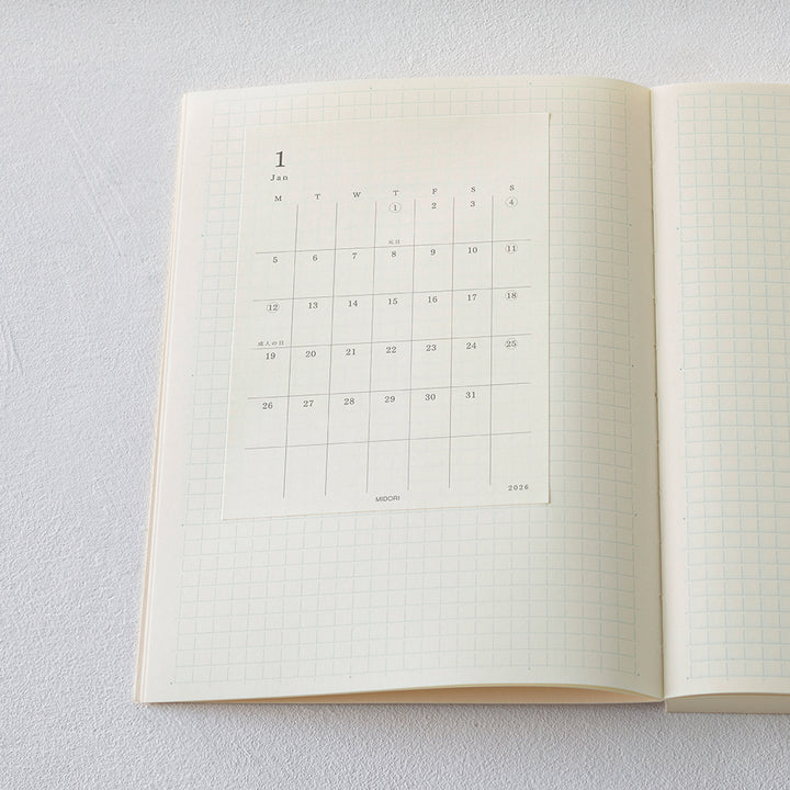 Midori 2026 MD DIary Sticker S bei Nauli and Stories