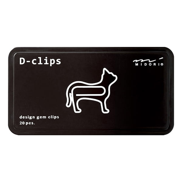 Midori Büroklammer D-Clips - Büroklammern - Katze bei Nauli and Stories