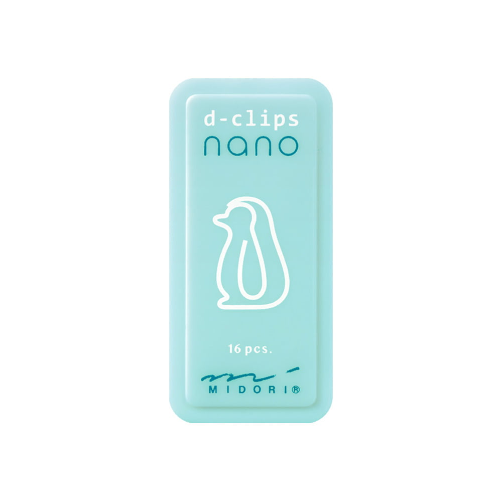 Midori Büroklammer D-Clips Nano Penguin