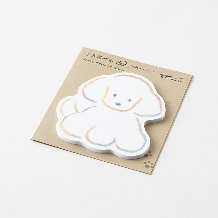 Midori Haftnotizzettel Sticky Notes Die-Cut Dog bei Nauli and Stories