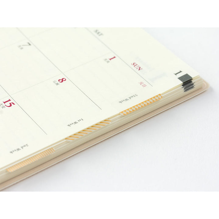 Midori index clips / Labels  - Index Label Chiratto Pattern Gold bei Nauli and Stories