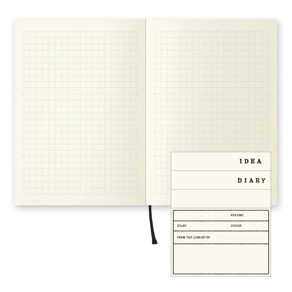 Midori Notizbuch DIN A6 MD Notebook A6 Grid - kariert bei Nauli and Stories