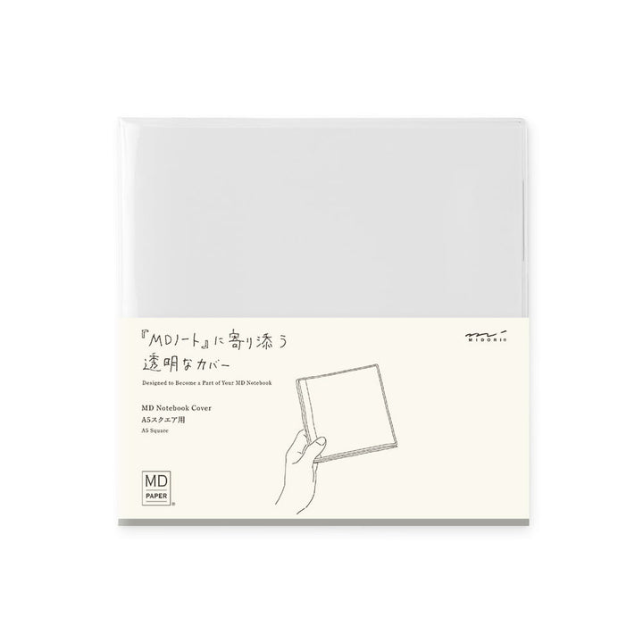 Midori Notizbuch MD Notebook Cover A5 Square Clear bei Nauli and Stories