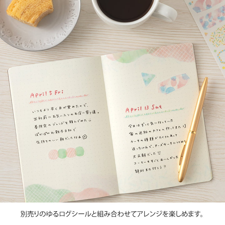 Midori Notizbuch B6 Yuru Log Notebook B6 Watercolor bei Nauli and Stories