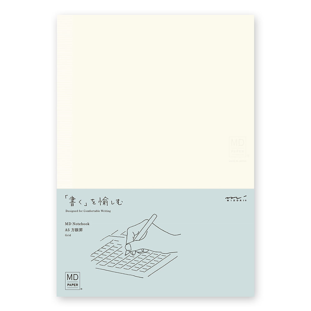 Midori Notizbuch DIN A5 MD Notebook A5 Grid | kariertes Notizbuch bei Nauli and Stories
