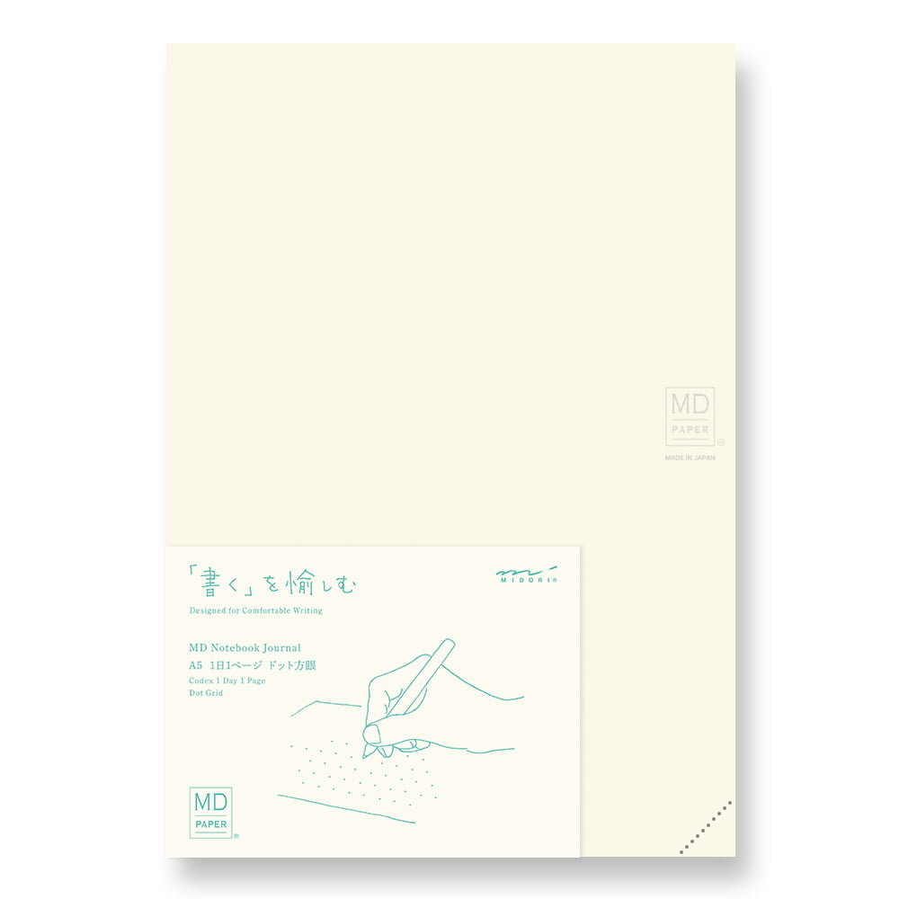 Midori Notizbuch DIN A5 MD Notebook Codex A5 1D/1P Grid gepunktet bei Nauli and Stories