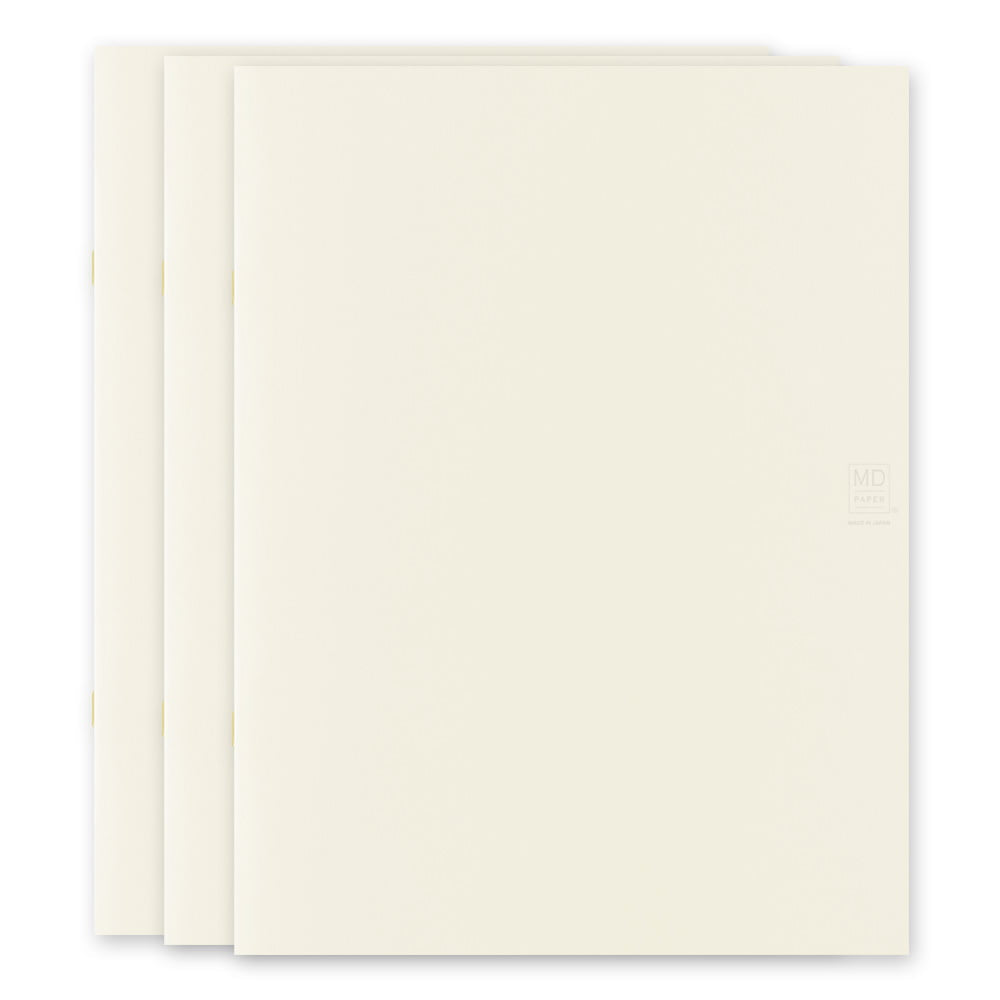 Midori Notizheft Notizheft DIN A4 |  MD Notebook Light A4 Variant Blank (blanko) - 3er Pack bei Nauli and Stories