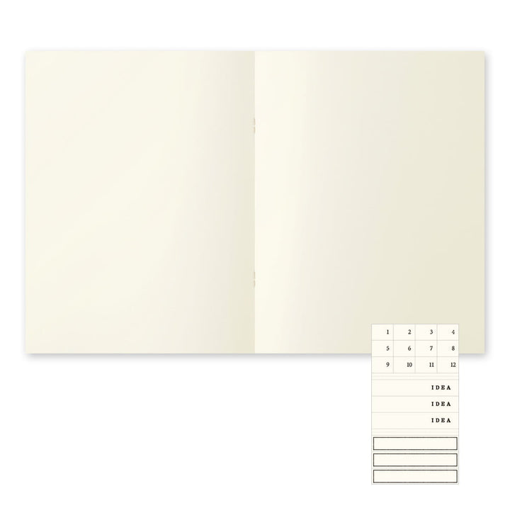 Midori Notizheft Notizheft DIN A4 |  MD Notebook Light A4 Variant Blank (blanko) - 3er Pack bei Nauli and Stories