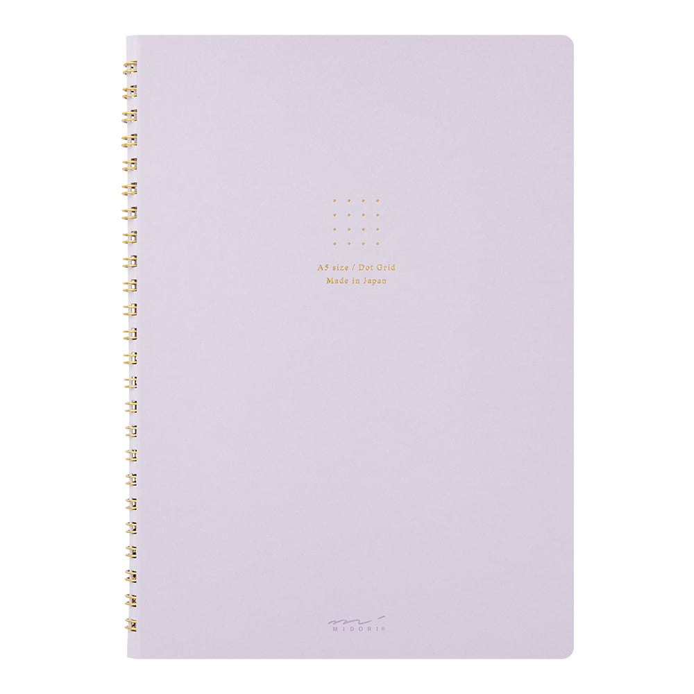 Midori Notizheft Ring Notebook Color Dot Grid Purple