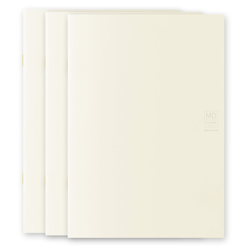 Midori Notizhefte Notizheft DIN A5 | MD Notebook Light Lined (liniert) – 3er Pack bei Nauli and Stories