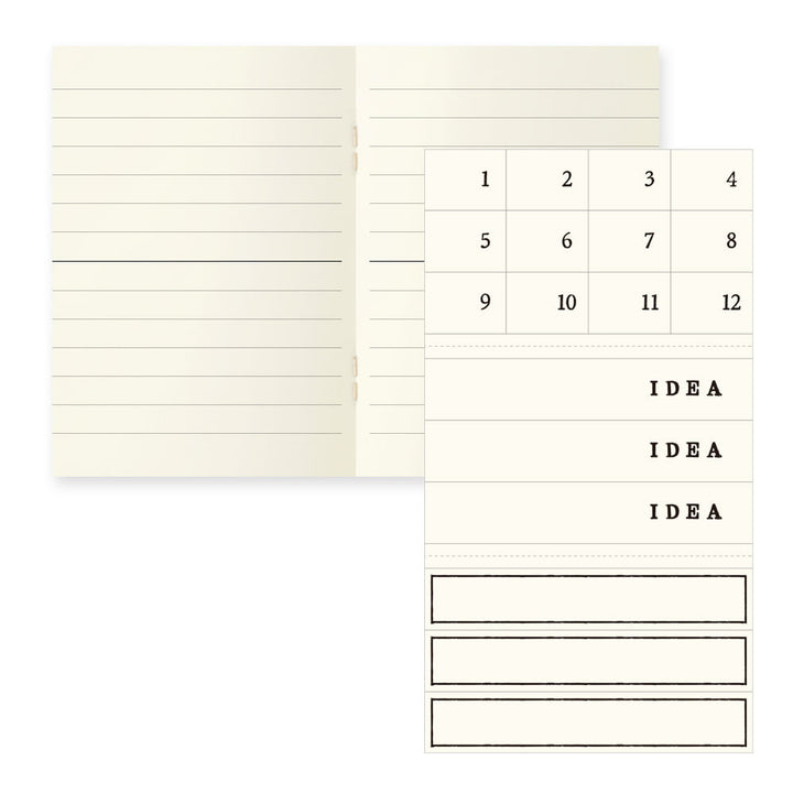 Midori Notizhefte Notizheft DIN A7 | MD Notebook Light Lined (liniert) – 3er Pack bei Nauli and Stories