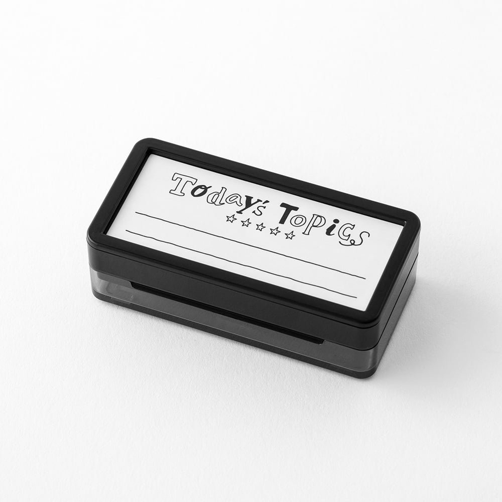 Midori Pre-Inked Stempel Midori pre-inked Stamp - Today´s Topics - rechteckiger Stempel zum Kolorieren bei Nauli and Stories