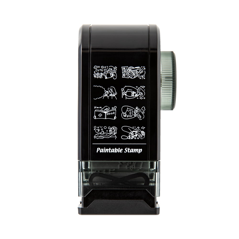 Midori Pre-Inked Stempel Paintable Rotating Stamp Dial Life bei Nauli and Stories